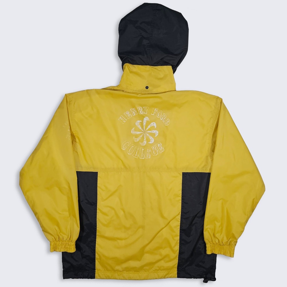 Nike Pinwheel Vintage 90s Henry Ford College Windbreaker Rain Jacket